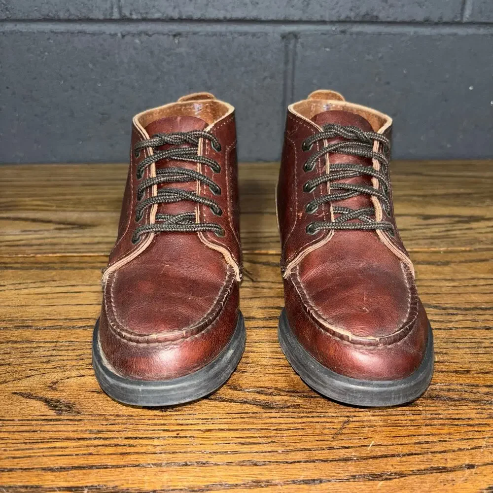Eastland Seneca Moc Toe Chukka Boots Brown Leather Lace Up Women’s 7.5